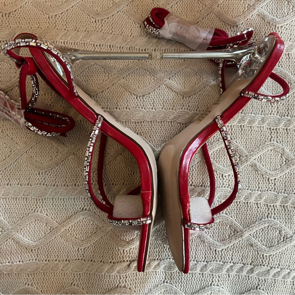 NEW! Chase + Chloe Stiletto Sandals with Wrap Around Ankle Straps Women’s Size 9 - Picture 9 of 15